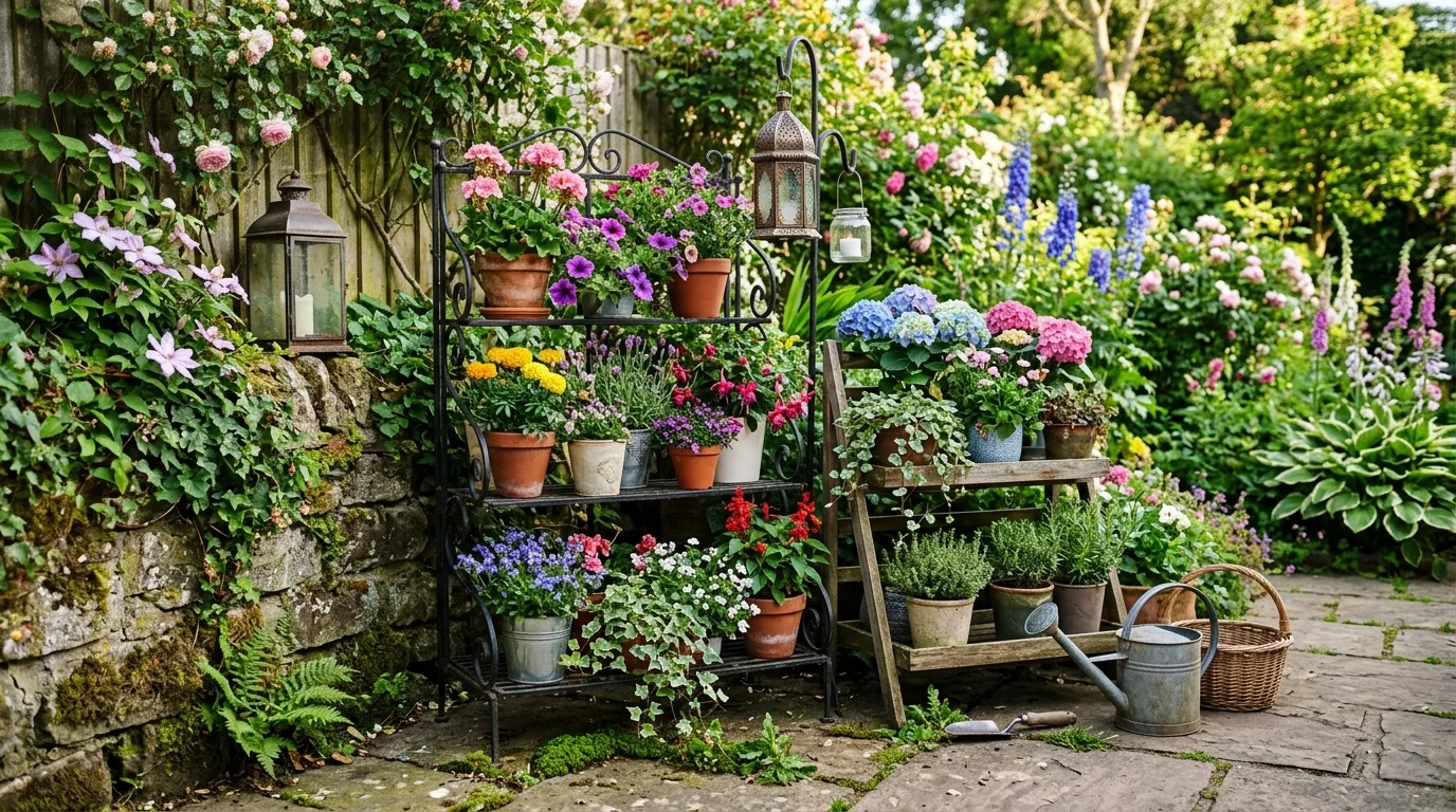 Tiered Plant Stand Garden Corner